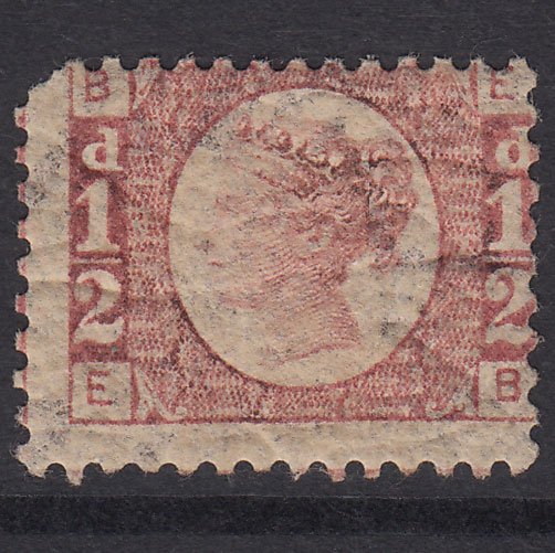 GB QV 1870 1/2d Rose-Red Plate 14 SG48-G4 EB GOOD M MINT