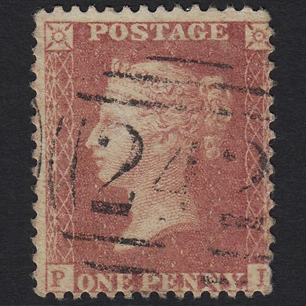 GB QV 1857 1d Rose-red (Plate 48) SG40-C10(1) PI GU Derby 242