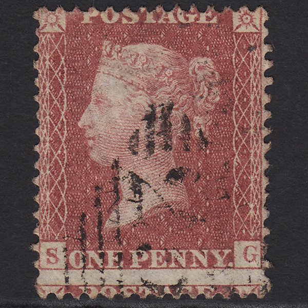 GB QV 1857 1d Rose-red (Plate 36) SG40-C10(1) SG FU Ireland Large Misperf