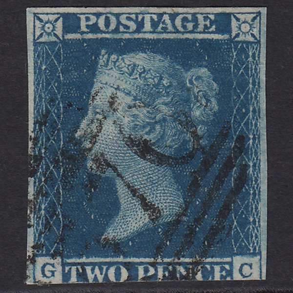 GB QV 1857 1d Rose-red SG40-C10(1) AE FU Portmadoc 031