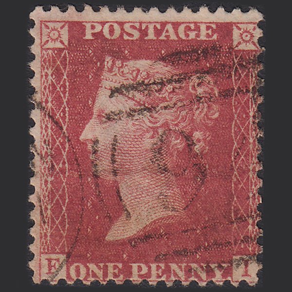 GB QV 1857 1d Rose-red (Plate 61) SG40-C10(1) FI GU Boston 94