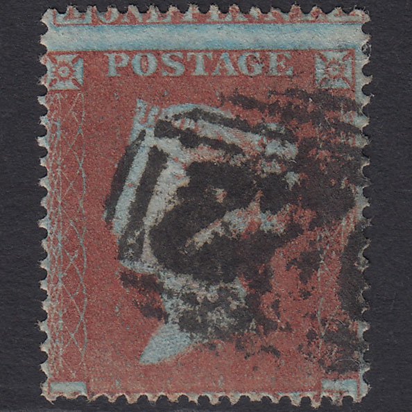 GB QV 1854 1d Red-brown (Plate 180) SG17-C1(1) MK GU Large Misperf