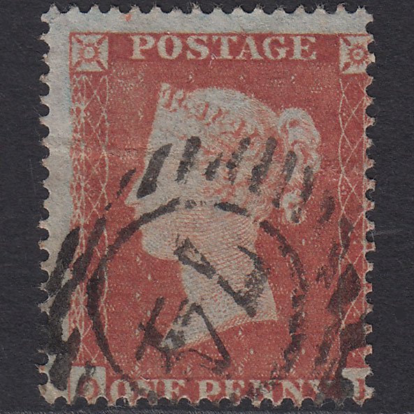 GB QV 1854 1d Red-brown SG17-C1(1) O? PU London D&S 74