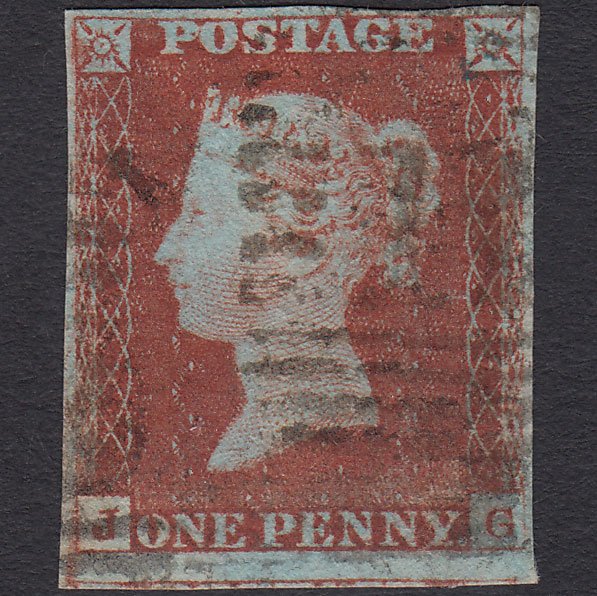 GB QV 1841 1d Red-brown (Plate 59) SG8-B1(1) JG FU Scotland