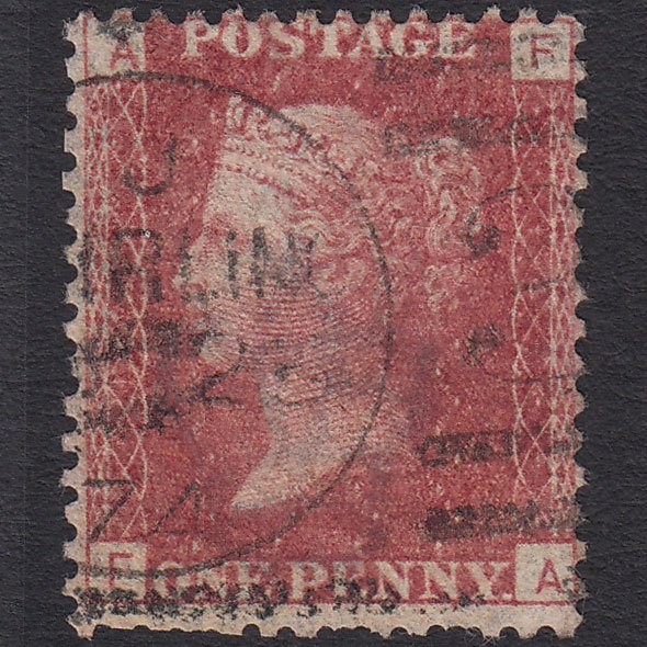GB QV 1864 1d Rose-red (Plate 147) SG43-G1(1) FA GU Stirling CDS Cancel