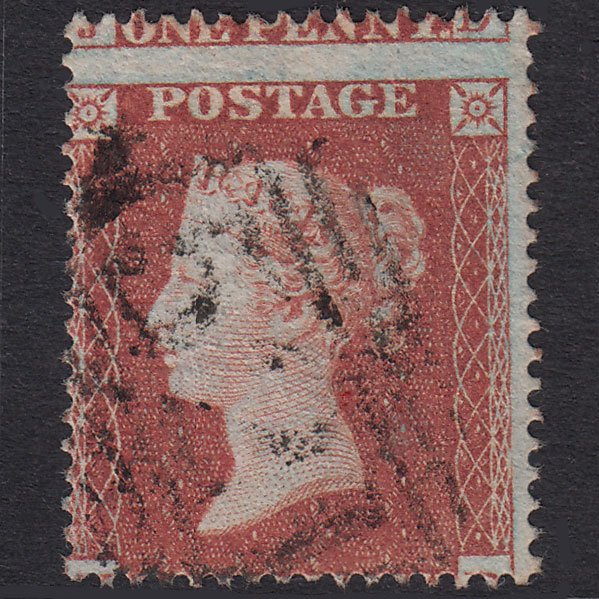 GB QV 1854 1d Red-Brown Pl R4 SG17-C1(1) KD FU Melksham 521 Large Misperf