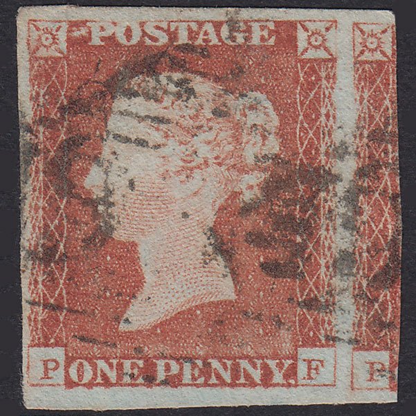 GB QV 1841 1d Plate 60 SG8-B1(1) PF FU 4 Good To Huge Margins Ireland