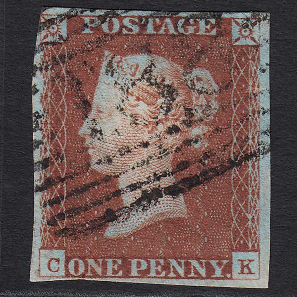 GB QV 1841 1d (Plate 63) (SG8) 'CK' FU Johnstone / Innerwick (188) nr 4M Imperf