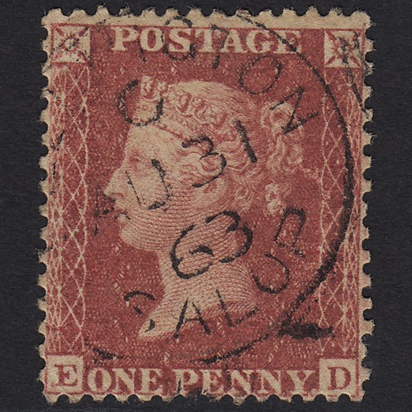 GB QV 1857 1d Rose-red (Plate 56) SG40-C10(1) ED GU CDS Cancel