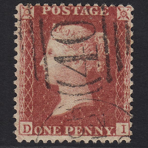 GB QV 1857 1d Rose-red (Plate 59) SG40-C10(1) DI FU