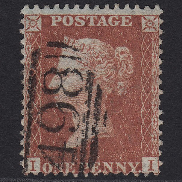 GB QV 1856 1d Red-brown SG29-C8(1) II FU Manchester 498