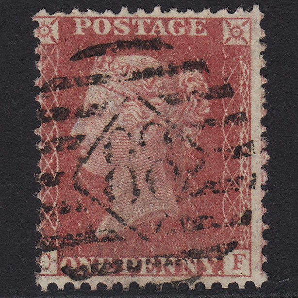 GB QV 1857 1d Rose-red (Plate 67) SG40-C10(1) CF FU London No.88