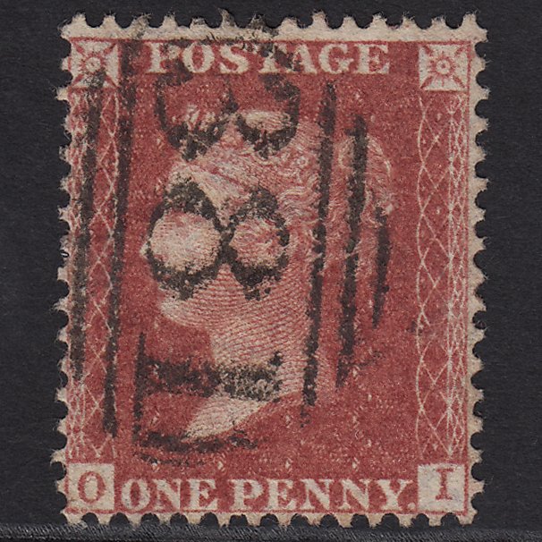 GB QV 1857 1d Rose-red (Plate 48) SG40-C10(1) OI FU Horsham 381