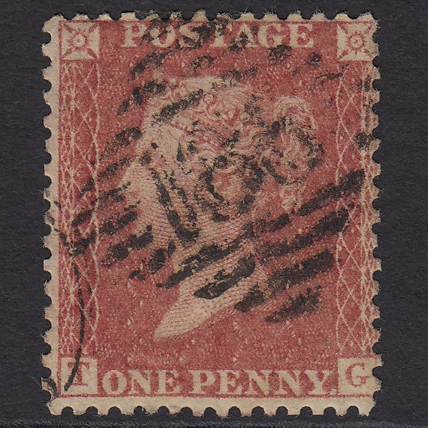 GB QV 1863 1d (Plate 50) SG42-C12(1) TG FU Missing Imprimatur Dublin 186