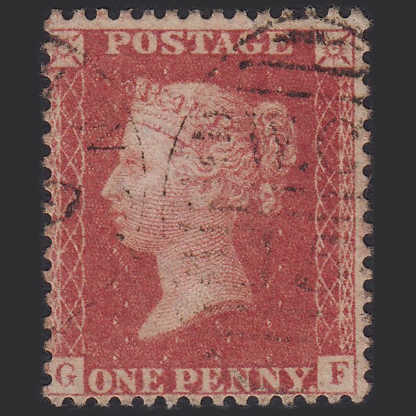 GB QV 1857 1d (Plate 62) SG40-C10(1) GF GU London D&S WC15 Micro Tear