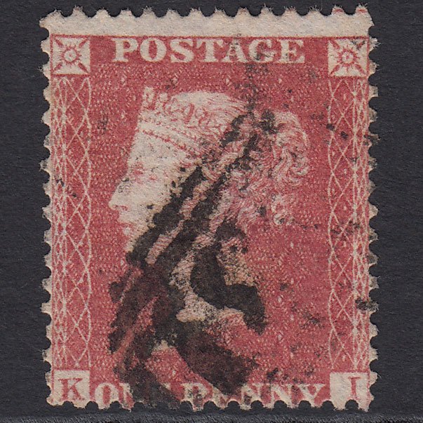 GB QV 1857 1d Rose-red (Plate 44) SG40-C10(1) KI GU Misperf