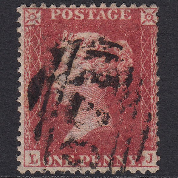 GB QV 1857 1d (Plate 48) SG41-C10(4) Constant Variety LJ GU Ventnor Iow 971