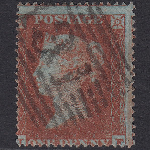 GB QV 1854 1d (Plate 189) SG17-C1(1) Framed Reverse IF FU Edinburgh 131