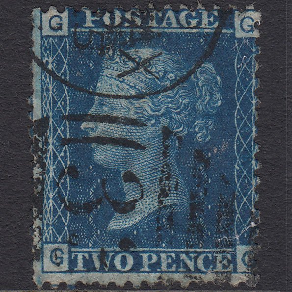 GB QV 1869 2d Blue (Plate 15) SG46-G3 GG GU Halifax 330
