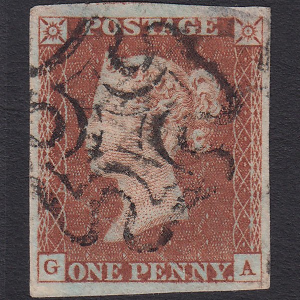 GB QV 1841 1d Red-brown (Plate 27) SG8-B1(1) GA PU 4 Good Margins MX