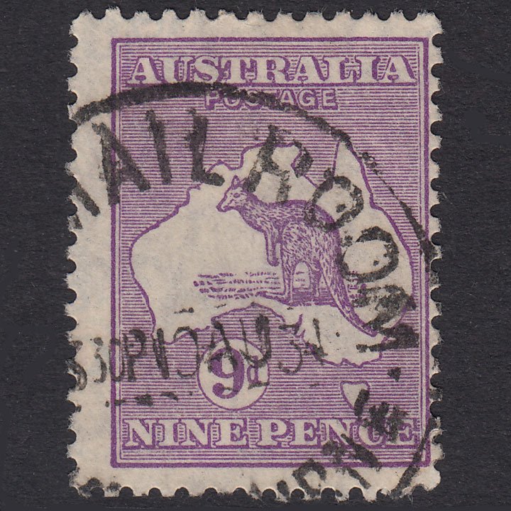 AUSTRALIA 1932 9d Violet Kangaroo SG133 FU CDS