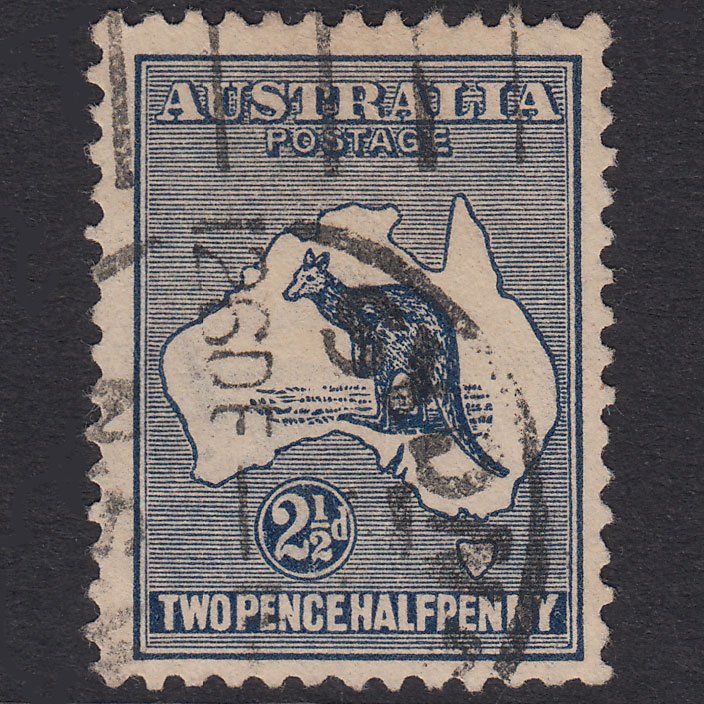 AUSTRALIA 1915 2 1/2d Indigo Kangaroo SG25 FU