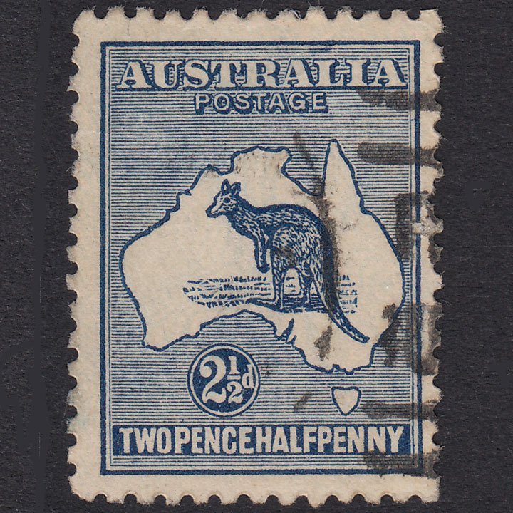 AUSTRALIA 1917 2 1/2d Deep Blue Kangaroo SG36 GU