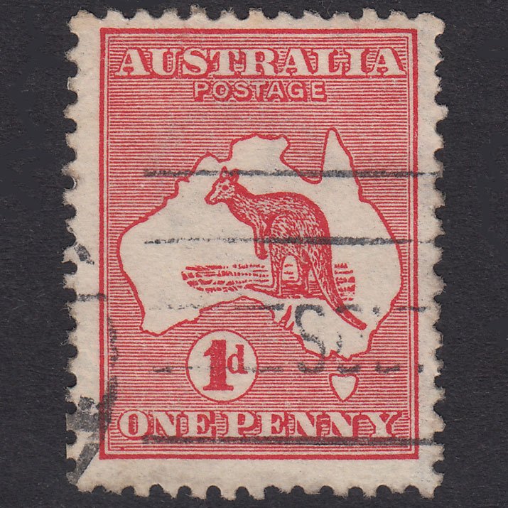 AUSTRALIA 1913 1d Red Kangaroo SG2D FU Light Cancel