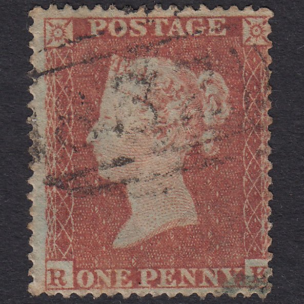 GB QV 1854 1d Red-Brown Plate 194 SG17-C1(1) RK GU
