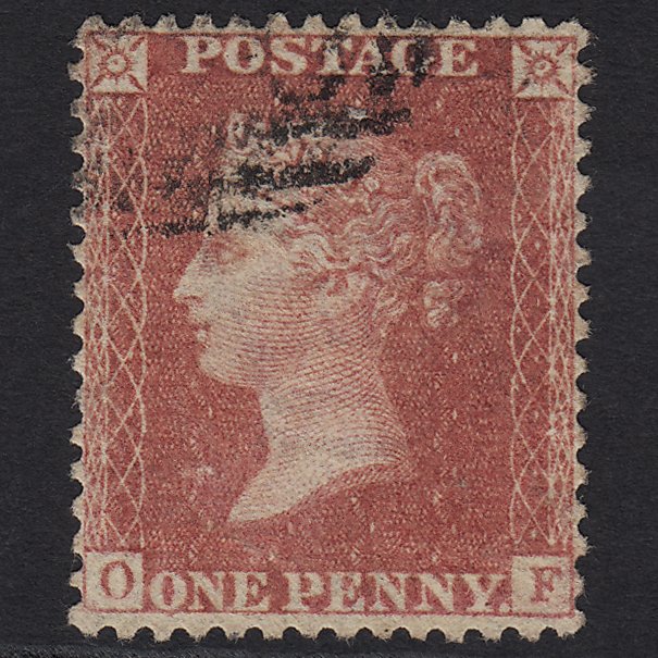 GB QV 1857 1d Rose-red (Plate 48) SG40-C10(1) OF FU Light Cancel