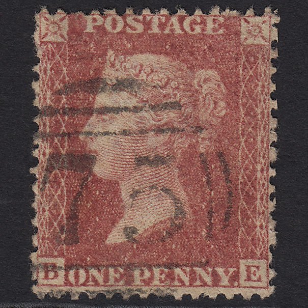 GB QV 1863 1d Rose-red (Plate 50) SG42-C12(1) BE FU Birmingham 75