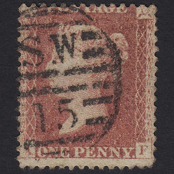 GB QV 1857 1d Rose-red SG40-C10(1) AF GU London D&S SW15