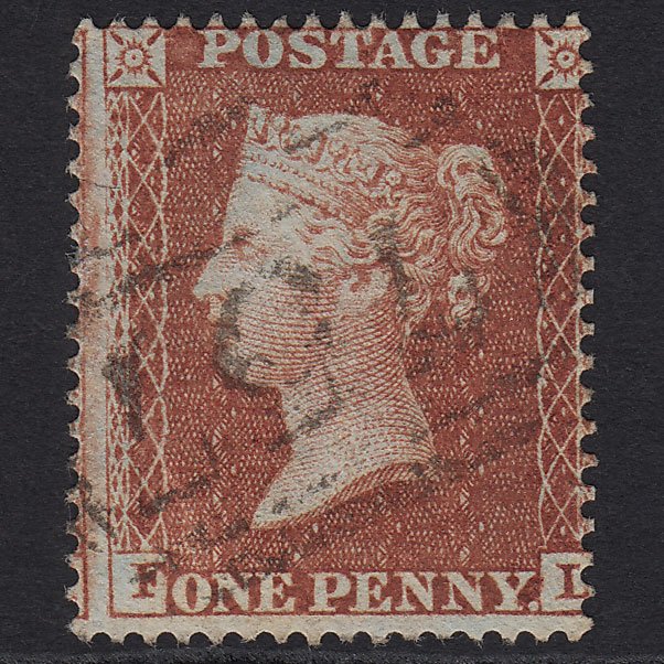 GB QV 1855 1d Red-brown (Plate 5) SG21-C4(1) FL FU Stroud 757