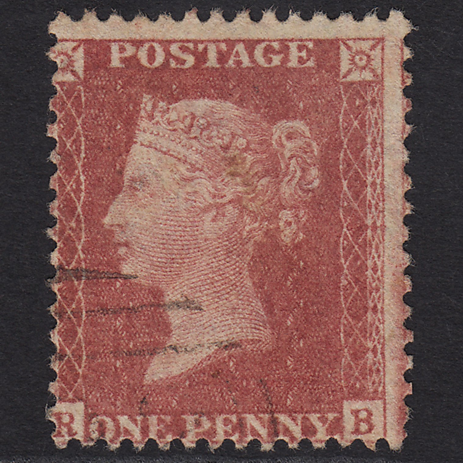 GB QV 1857 1d Rose-red (Plate 36) SG40-C10(1) RB FU Light Cancel