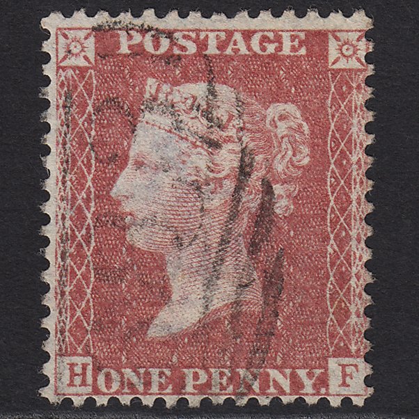 QV 1857 1d Rose-red (Plate 27) SG40-C10(1) HF VFU Salisbury 683