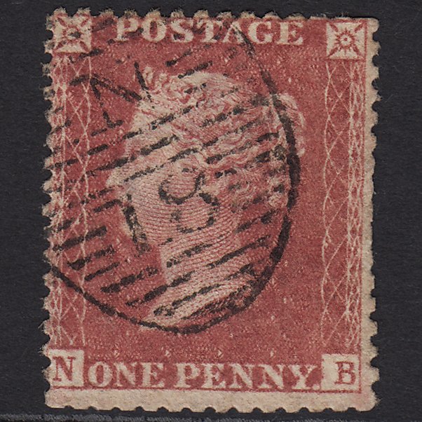 GB QV 1857 1d Rose-red (Plate 55) SG40-C10(1) NB GU London D&S N18