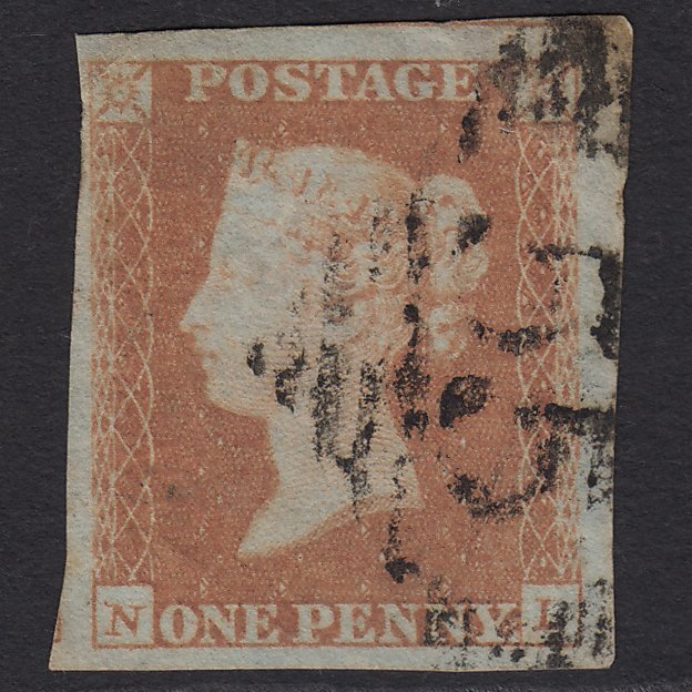 GB QV 1841 1d Orange-brown (Plate 94) SG12-B1(6) NL GU Ballyshannon 55