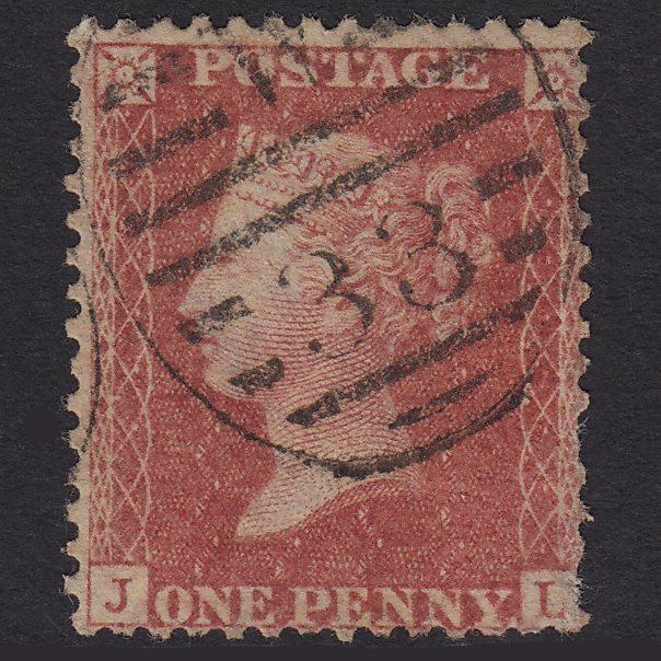 GB QV 1857 1d Rose-red (Plate 59) SG40-C10(1) JL GU London D&S W33