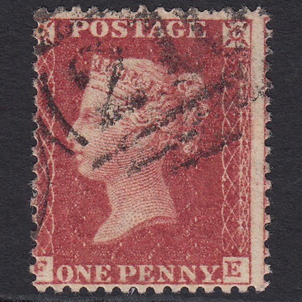 GB QV 1861 1d Rose-red (Plate 51) SG42-C12(3) FE GU Misperf