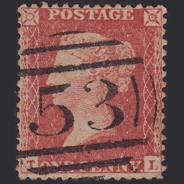 GB QV 1857 1d (Plate 36) SG40-C10(1) TL GU Missing Imprimatur Bath 53
