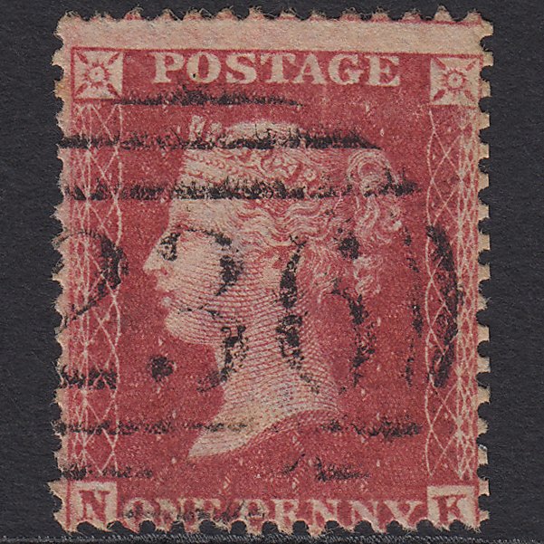 GB QV 1857 1d Rose-red (Plate 60) SG40-C10(1) NK GU Dartford 236