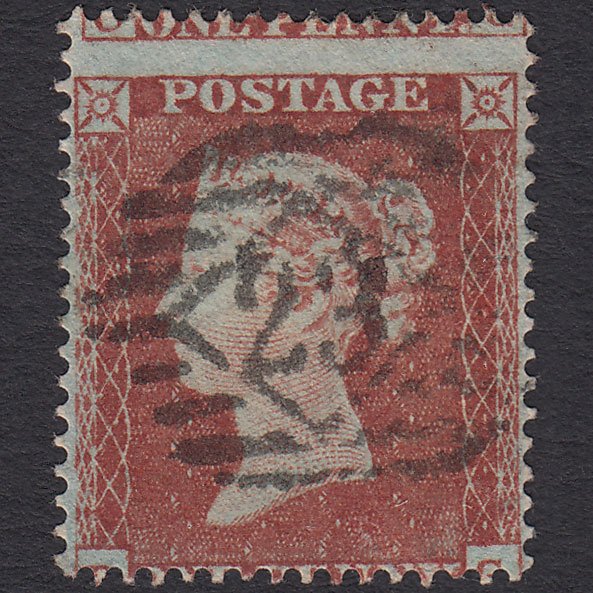 GB QV 1854 1d Red-brown (Plate 172) SG17-C1(1) DG FU Large Misperf
