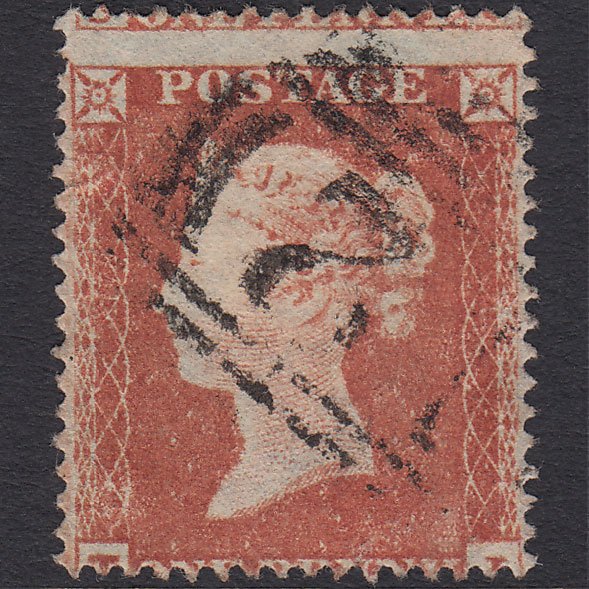 GB QV 1854 1d Red-brown (Plate 189) SG17-C1(1) TJ GU Altrincham 12 Misperf