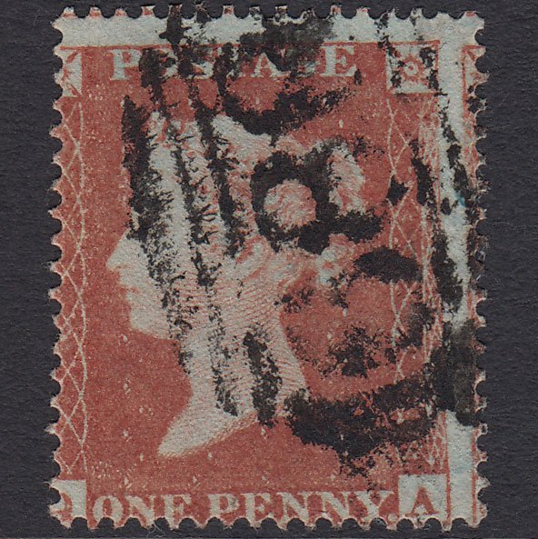 GB QV 1854 1d Red-brown (Plate 191) SG17-C1(1) QA GU ST Ives 680 Misperf