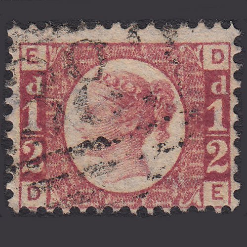 GB QV 1870 1/2d Rose-red (Plate 4) SG48-G4 DE FU