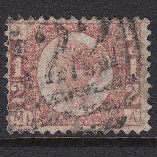 GB QV 1870 1/2d Rose (Plate 3) SG49-G4 MA GU Kingston 422
