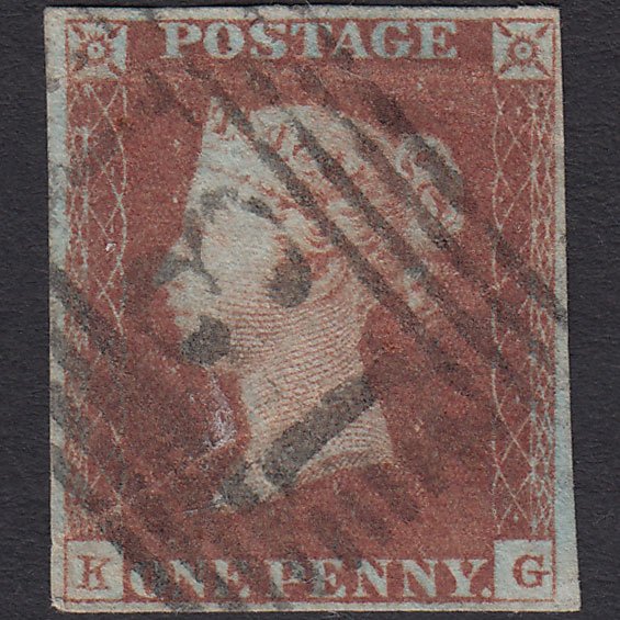GB QV 1841 1d Red-brown (Plate 86) SG8-B1(1) KG PU Edinburgh 131