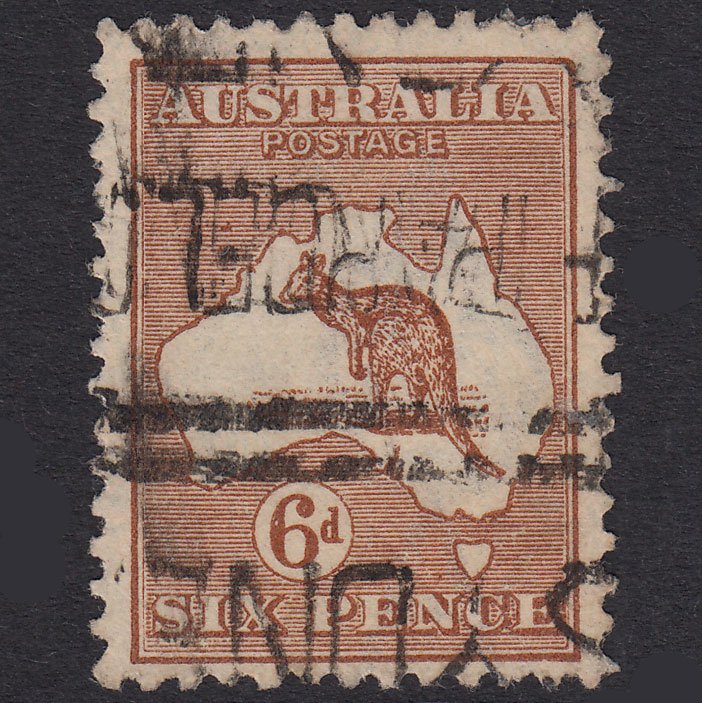 AUSTRALIA 1923 6d Chestnut Kangaroo SG73 FU Sydney Parcel Pmk