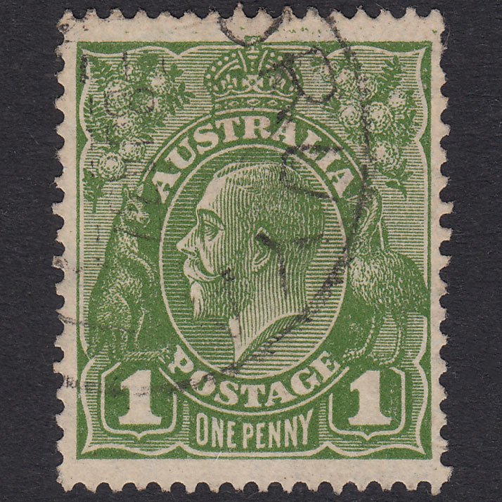 AUSTRALIA 1931 1d Green King George V SG125 FU CDS