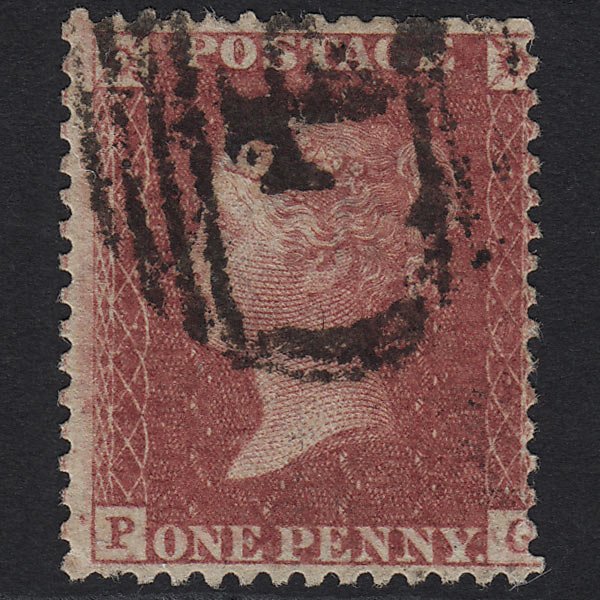 GB QV 1857 1d Rose-red (Plate 52) SG40-C10(1) PG GU Wantage 4